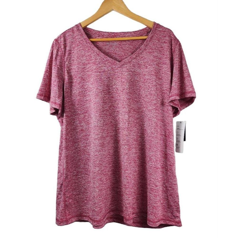 IDEOLOGY Plus Size Rapidry V-Neck Performance T-Shirt Size 3X